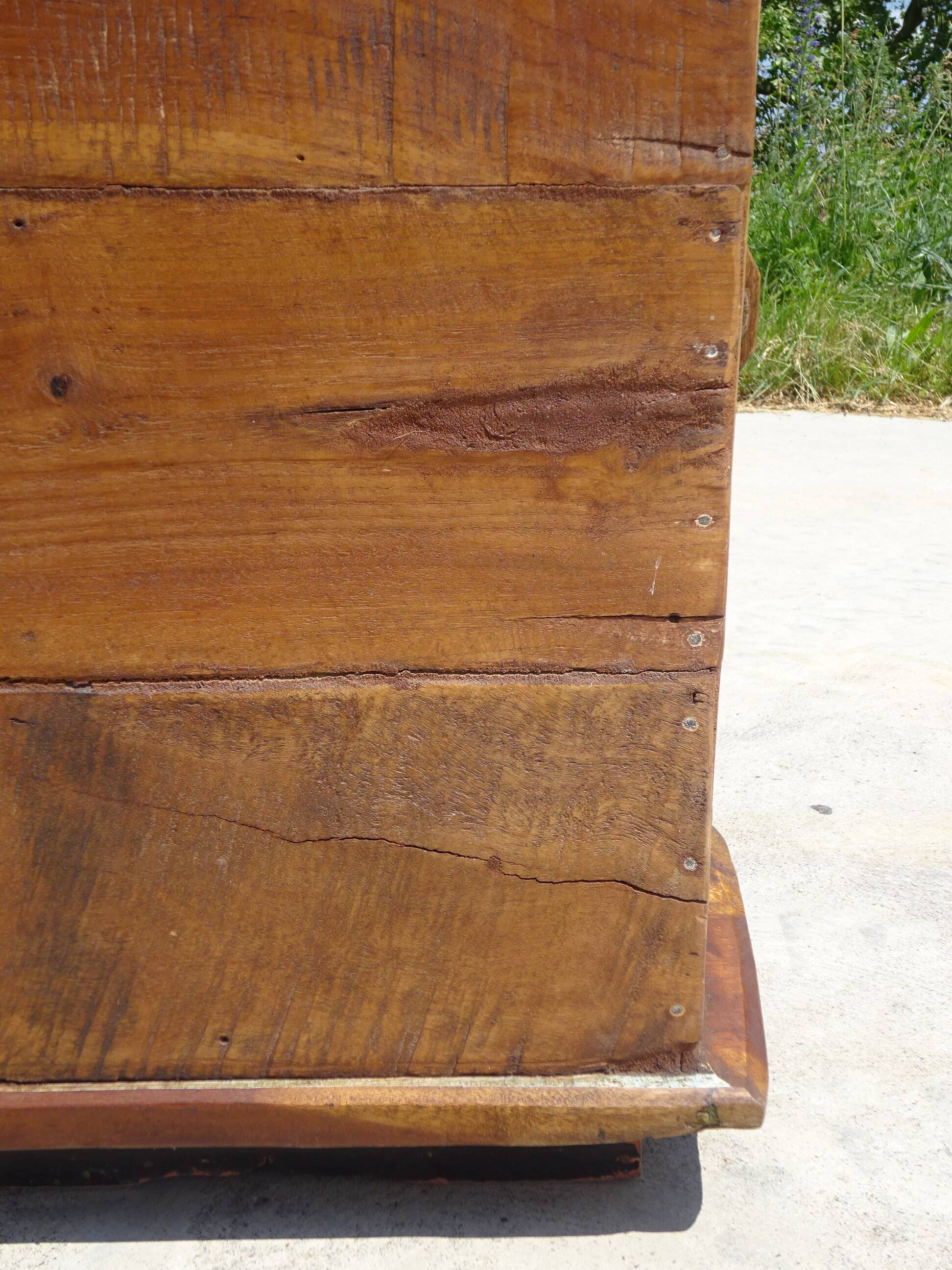 Small wooden canoe furniture, solid teak