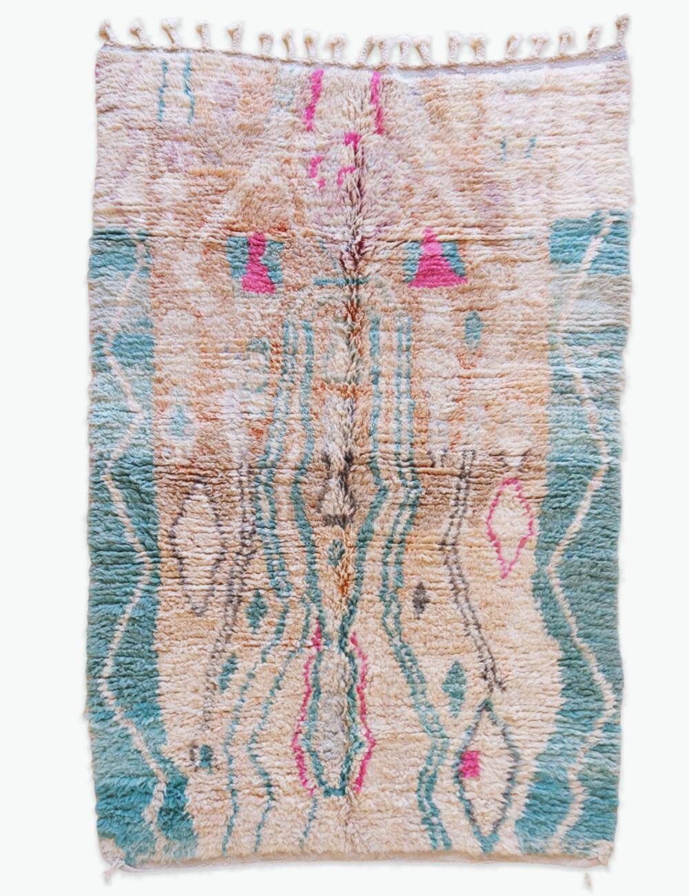Tapis berbère pastel