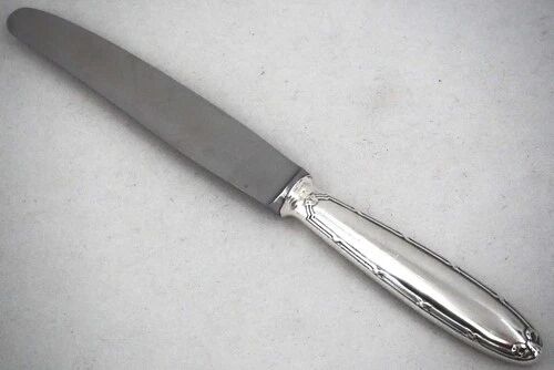 Christofle Rubans, 10 dessert knives, dessert, cheese, silver-plated metal.