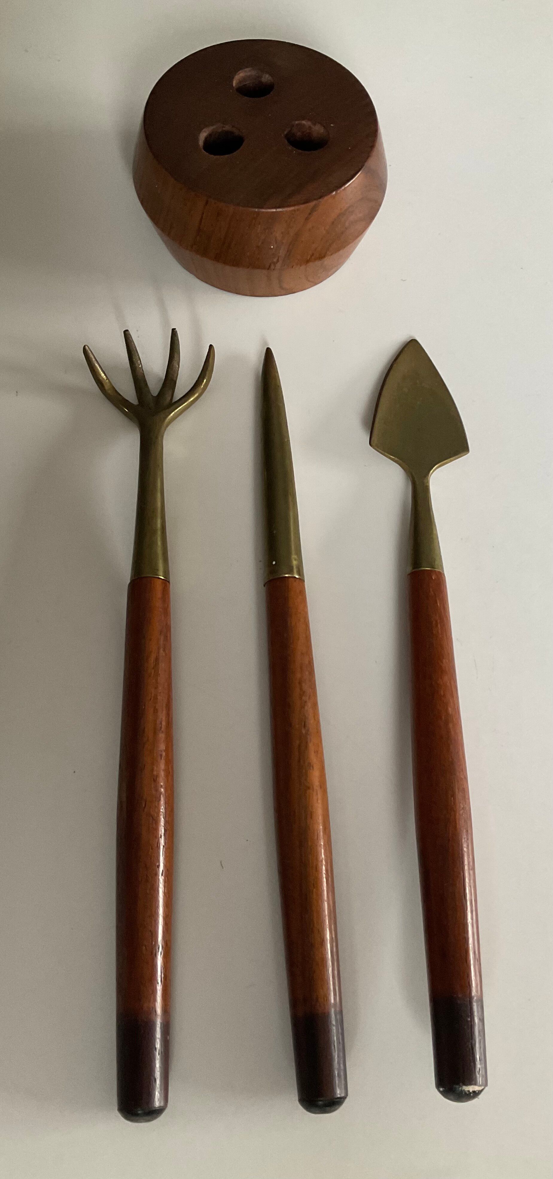 1950s miniature garden tool set