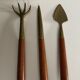 1950s miniature garden tool set