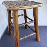 Chestnut and bamboo stool