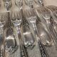12 silver-plated dessert forks, Ercuis silversmith, Louis XV 29