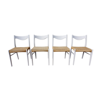 Set of 4 chairs Scandinavian by Peder Kristensen for Stolefabrik Glygore