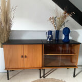 Vintage Scandinavian style enfilade composed of 2 elements