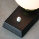 Lampes de chevet mid-century en laiton & opalin
