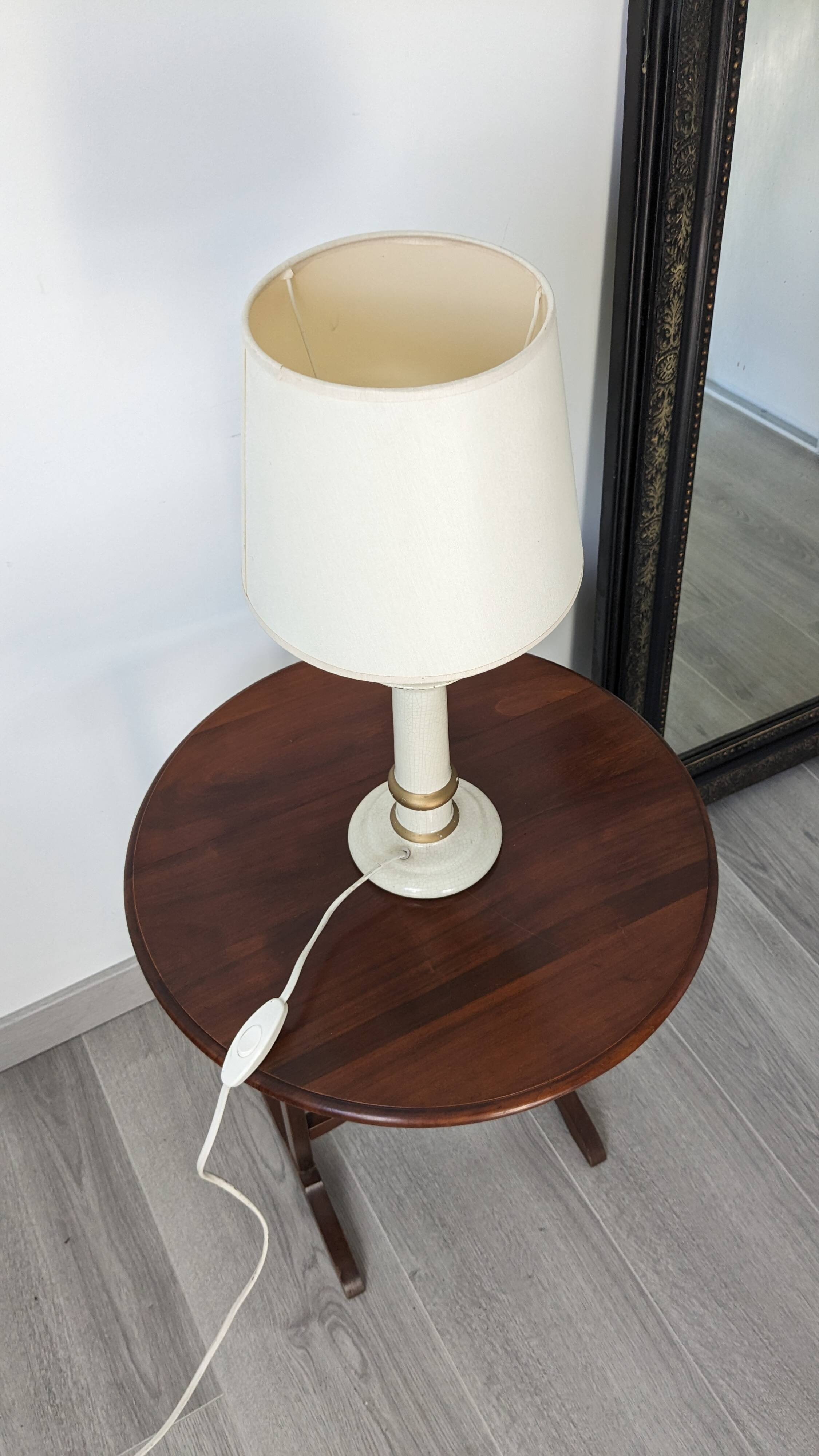 Lampe de salon en céramique craquelée