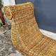 Vintage rattan deckchair
