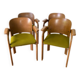 Set of 4 Armchairs by Bruno Rey for Dietiker 1970
