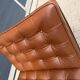 2x brand new original knoll barcelona relax + ottoman, venezia cognac leather