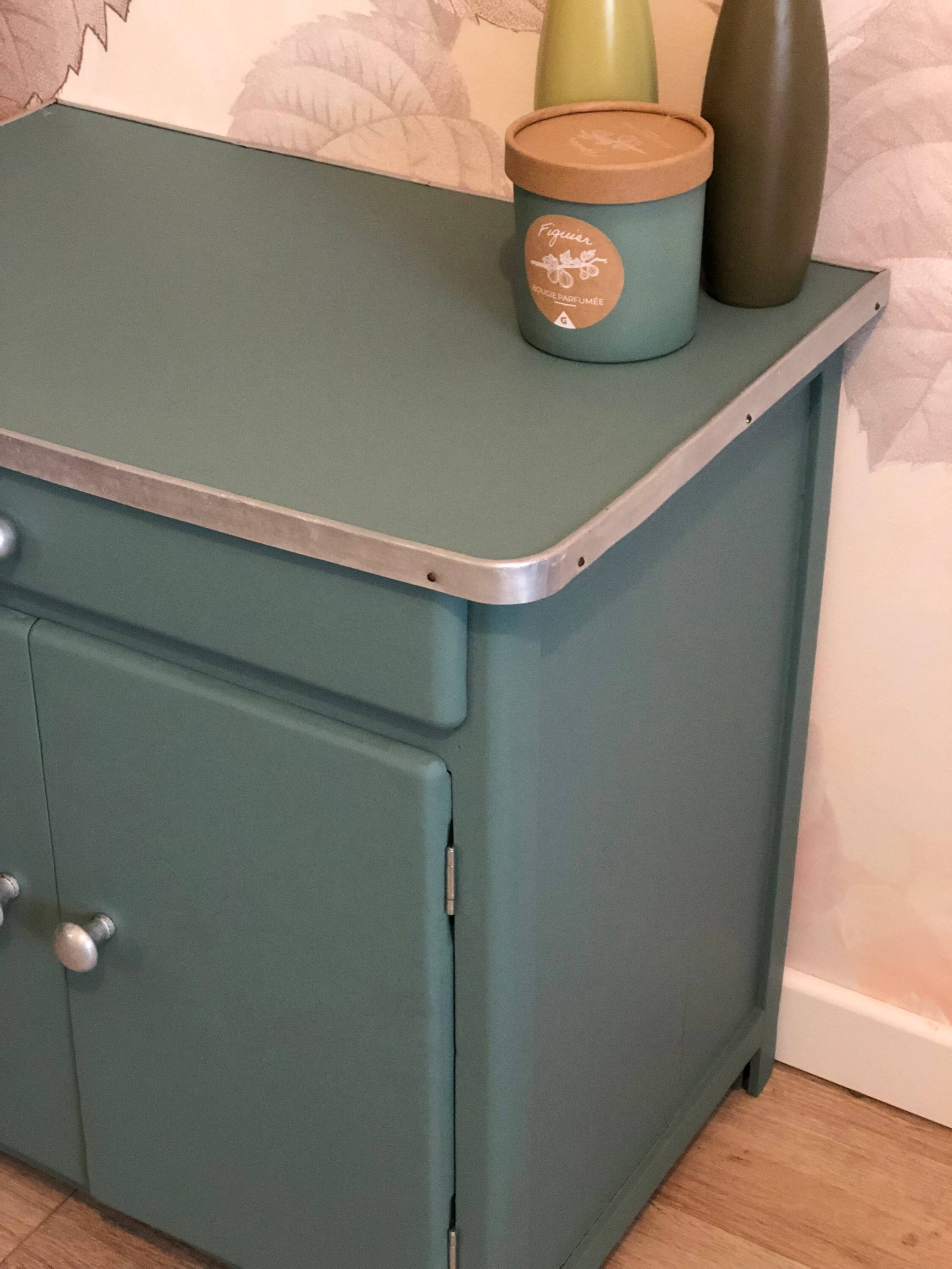 70s storage unit, Celadon Green