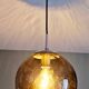 Smoked glass ball pendant light by Raak 1970