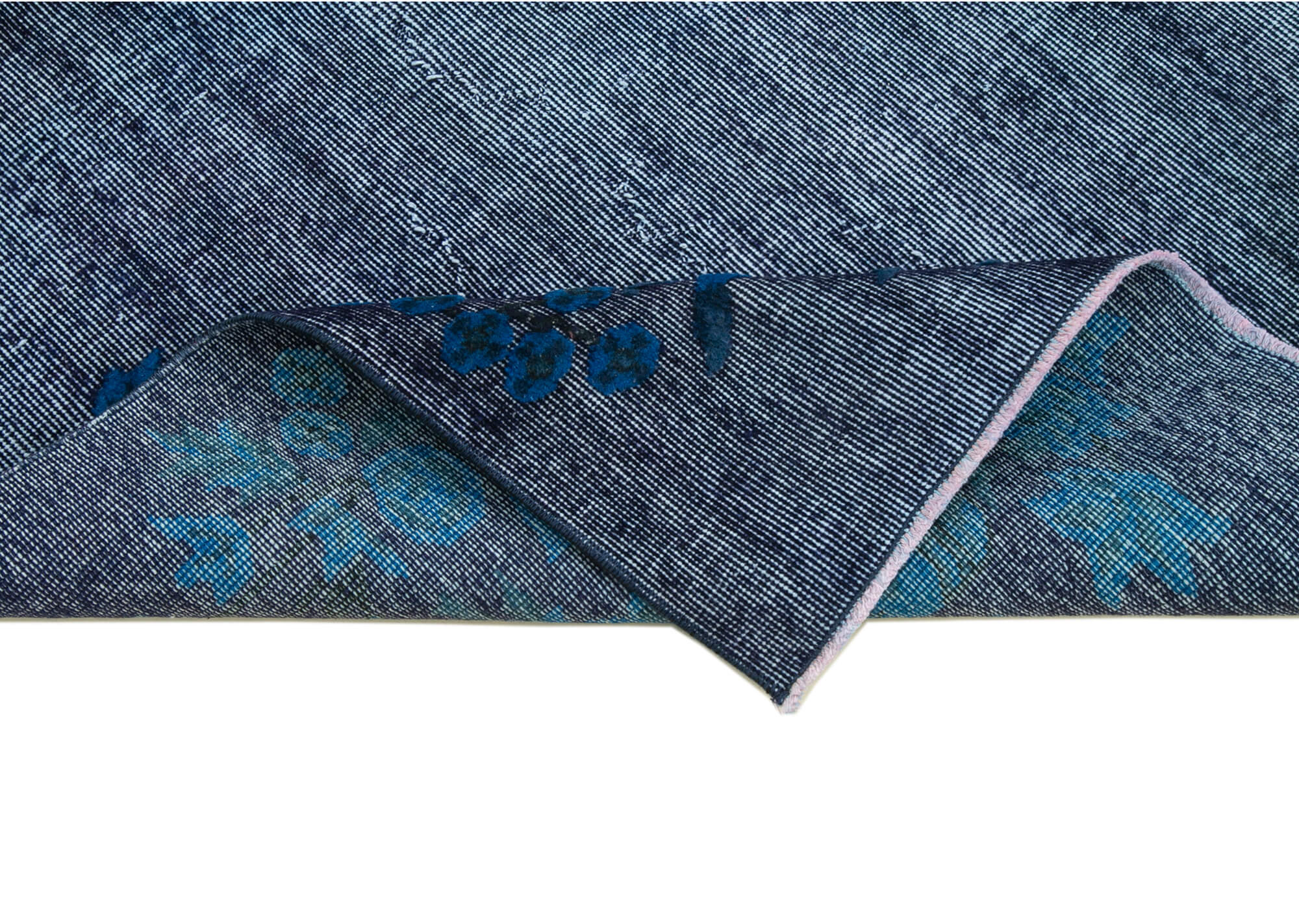 Hand-knotted vintage oriental 1980s 112 cm x 201 cm purple rug