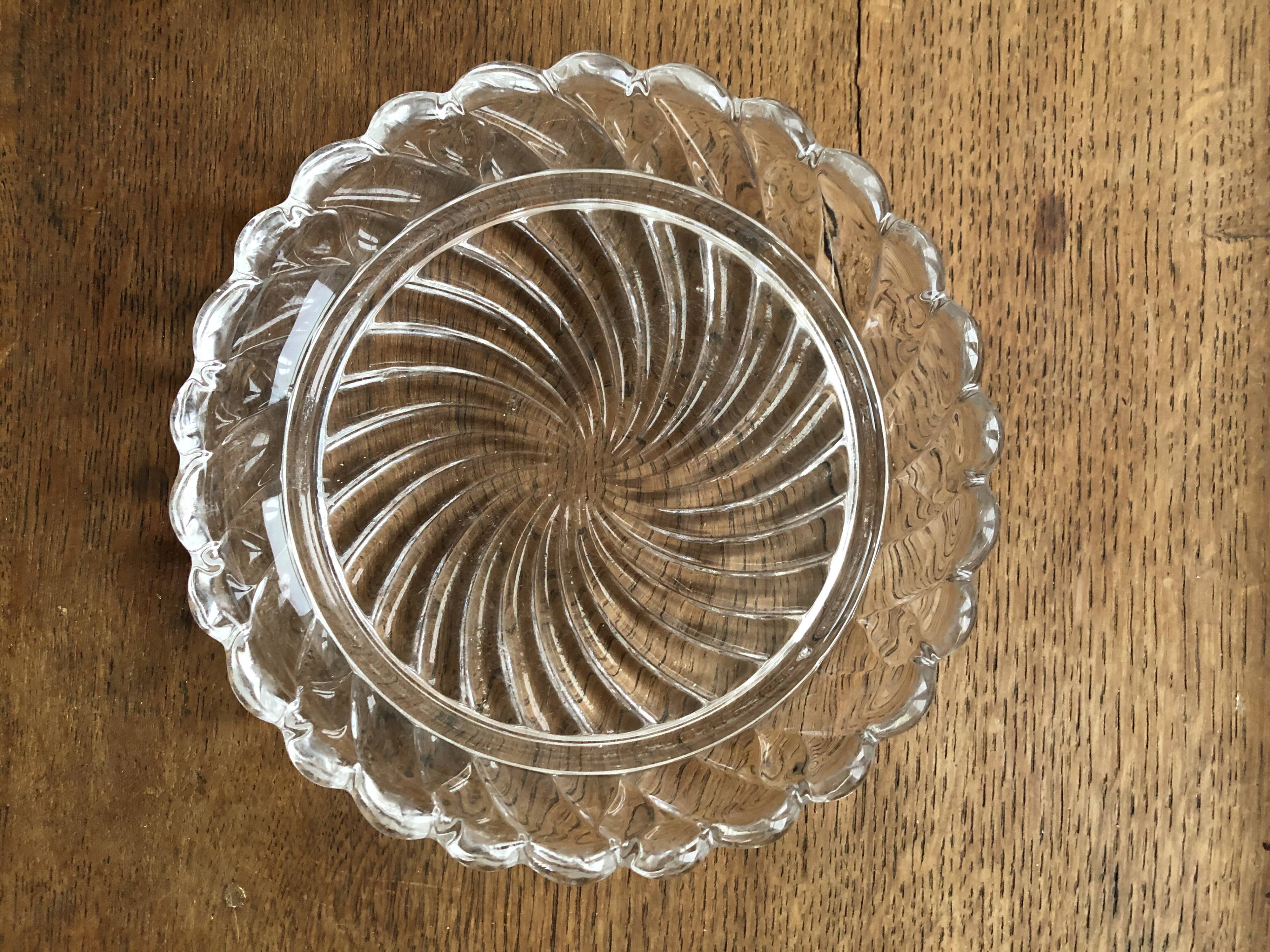 Pair of glass bottle bottoms