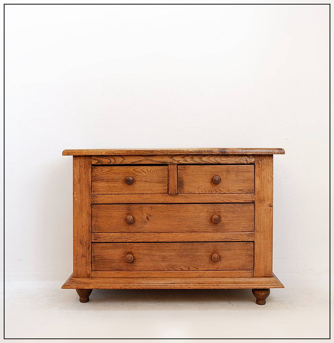 Vintage solid pine chest of drawers