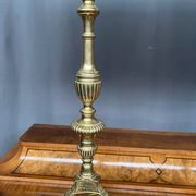 Pair of Renaissance lamps. Gilded bronze.
