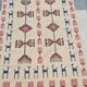 Tapis kilim beige à motifs multicolores fait main en pure laine