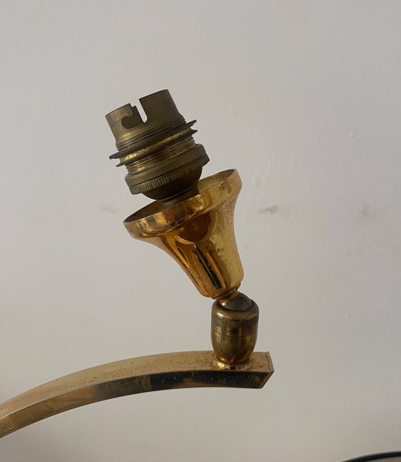 Brass desk lamp, 1950-1960