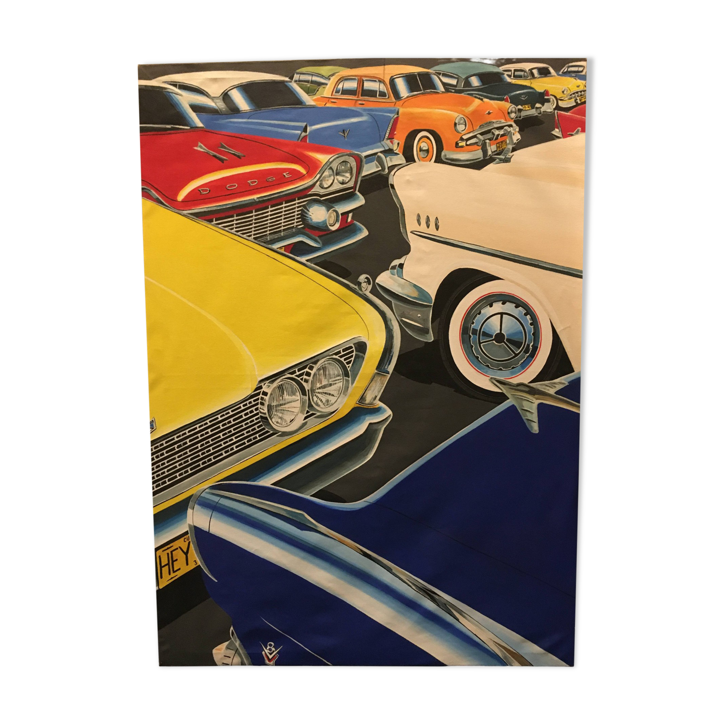 American car painting from the 50s