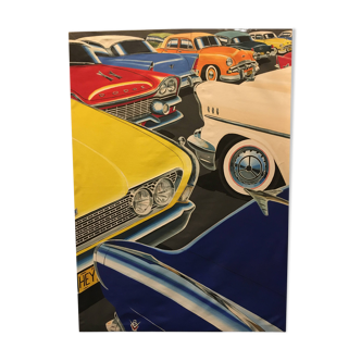 American car painting from the 50s