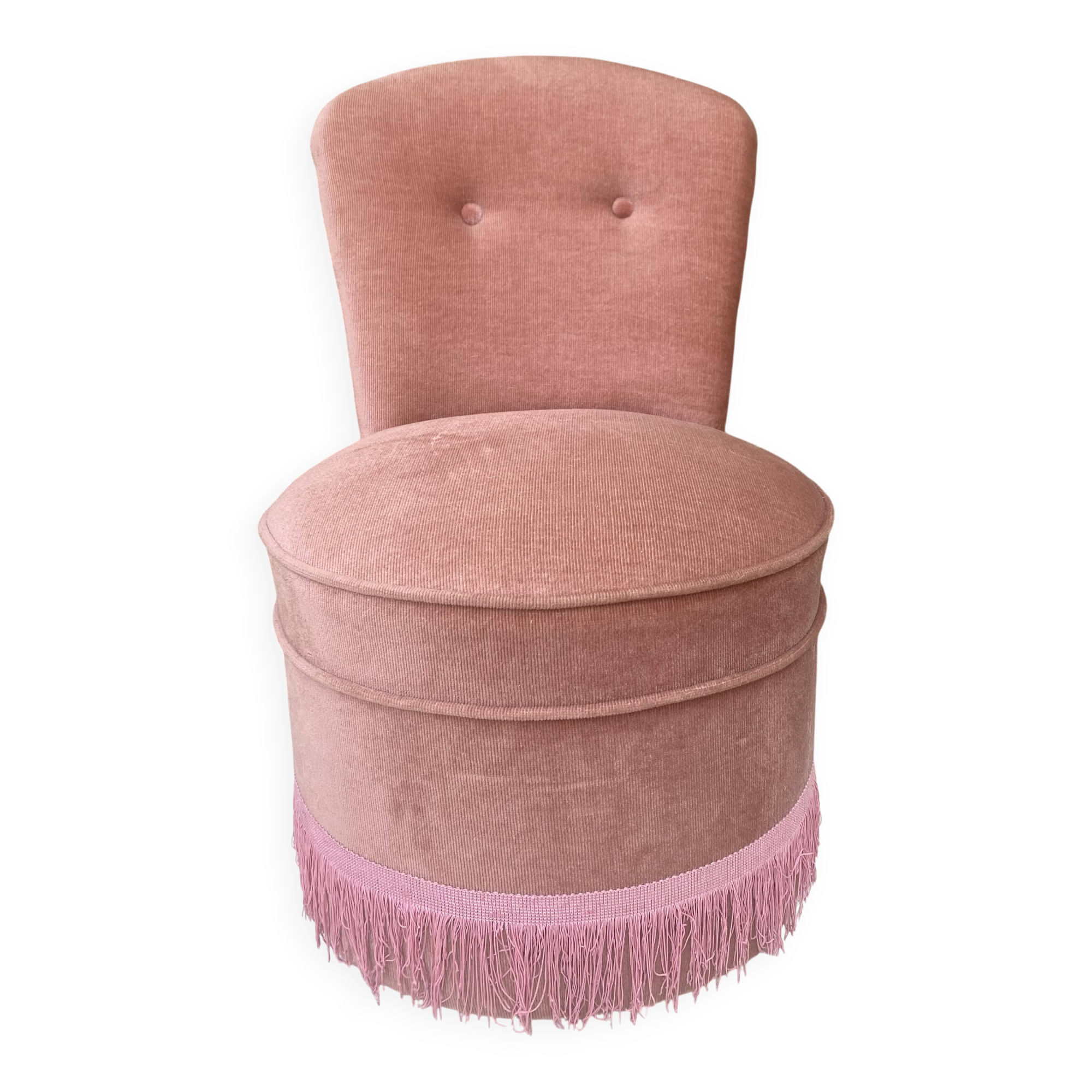 Toad armchair, vintage velvet fireside chair