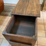 Solid oak kneader with drawer