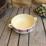 Ancient Ceramic Salad with Handles signed Saint-Amand