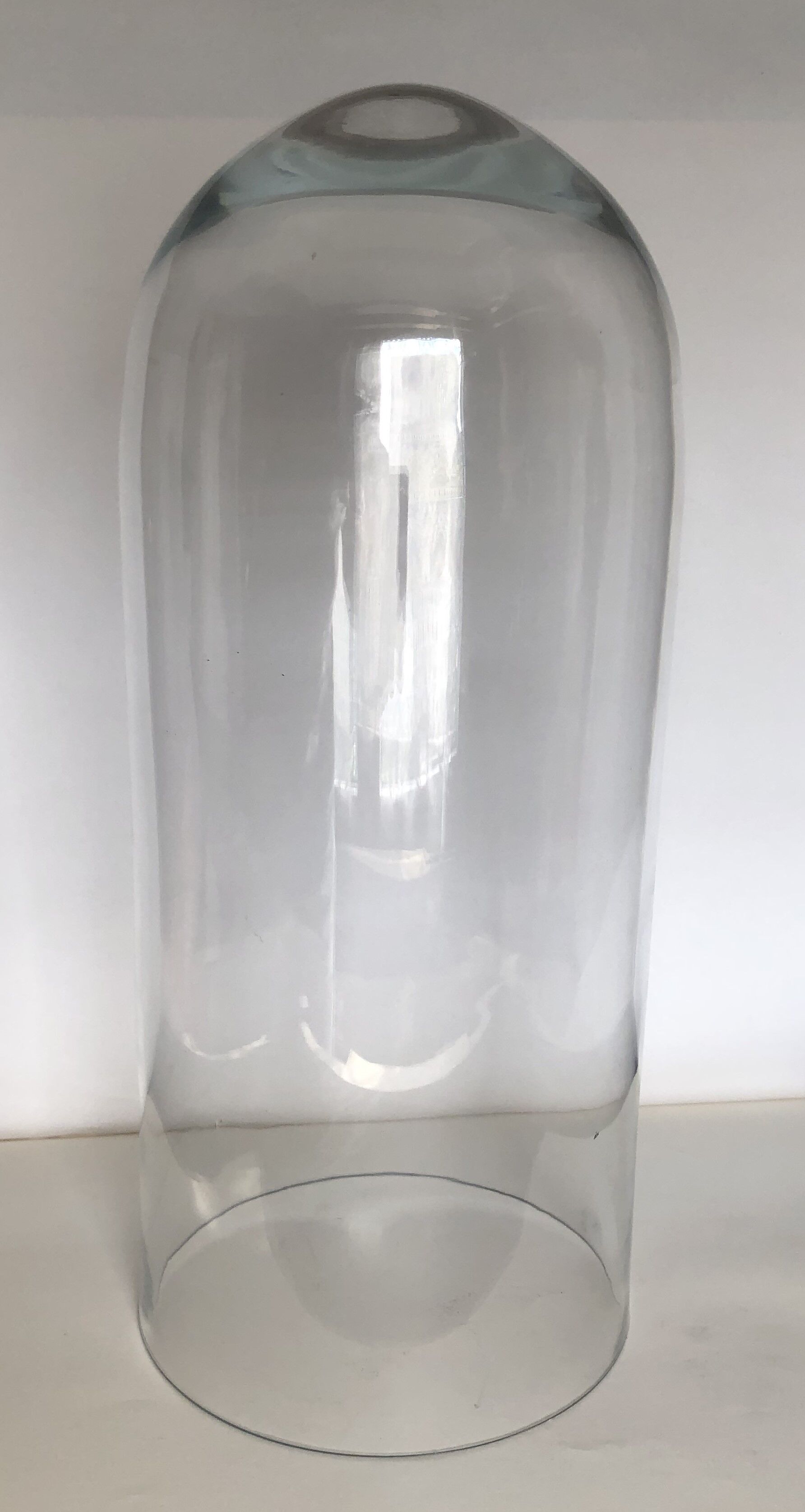 Cylindrical glass globe