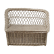 Banquette coffre enfant osier