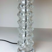 Pair of mid-century crystal lamps by Carl Fagerlund for Orrefors Sweden, 1970s.