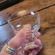 4 pressed glass cups – France – 1950s–1960s