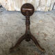 Fifth Door Pot Pot Tripod Wood turned Vintage