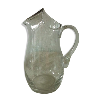 Cruche carafe pichet en cristal bec pince