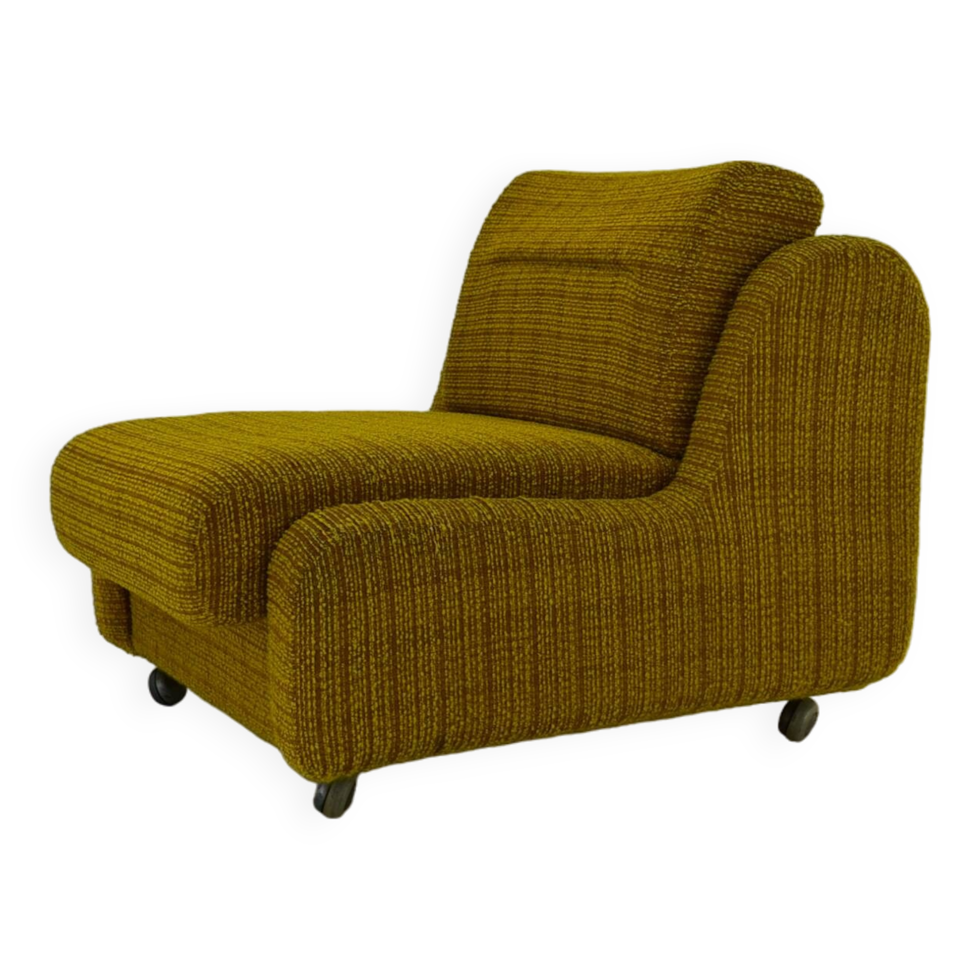 1970s architect Milan Čeček Armchair Apolo 92 for Interiér Praha , Czechoslovakia