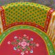 Paire de fauteuils en bois apparence "tigre"