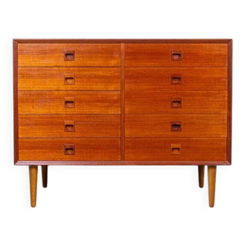 Vintage Teak Chest of Drawers by Erik Brouer, Denmark, 1960s