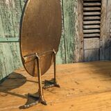 Metal mirror with duck legs