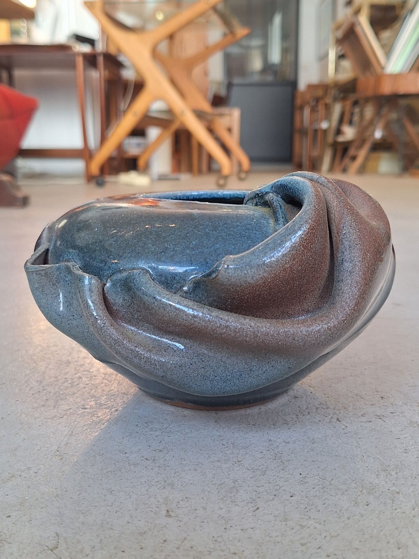 Glazed ceramic vase by Nadia and Alain Pinel