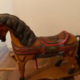 Wooden rocking horse