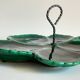 Vintage glazed ceramic slip dish