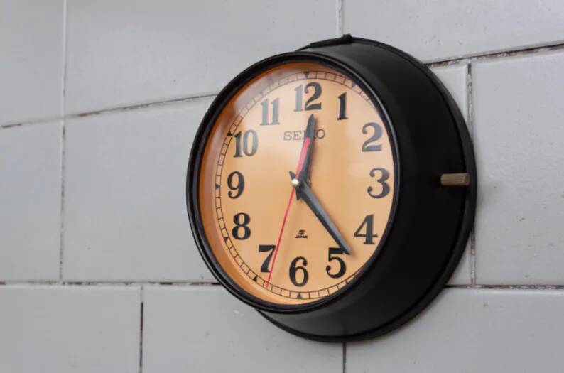 Vintage Seiko wall clock made in Japan