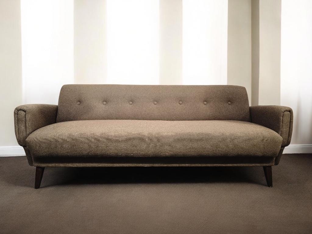 Vintage sofa / three seater / armchair / sofa bed