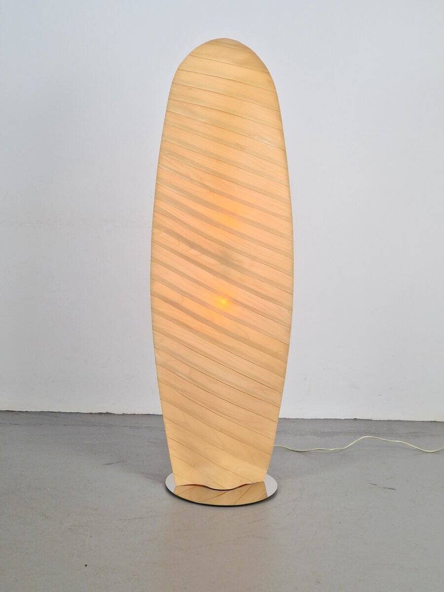 Modern Wooden Wing Floor Lamp from Gamma Delta Group SRL Padova, Italy, 1990s