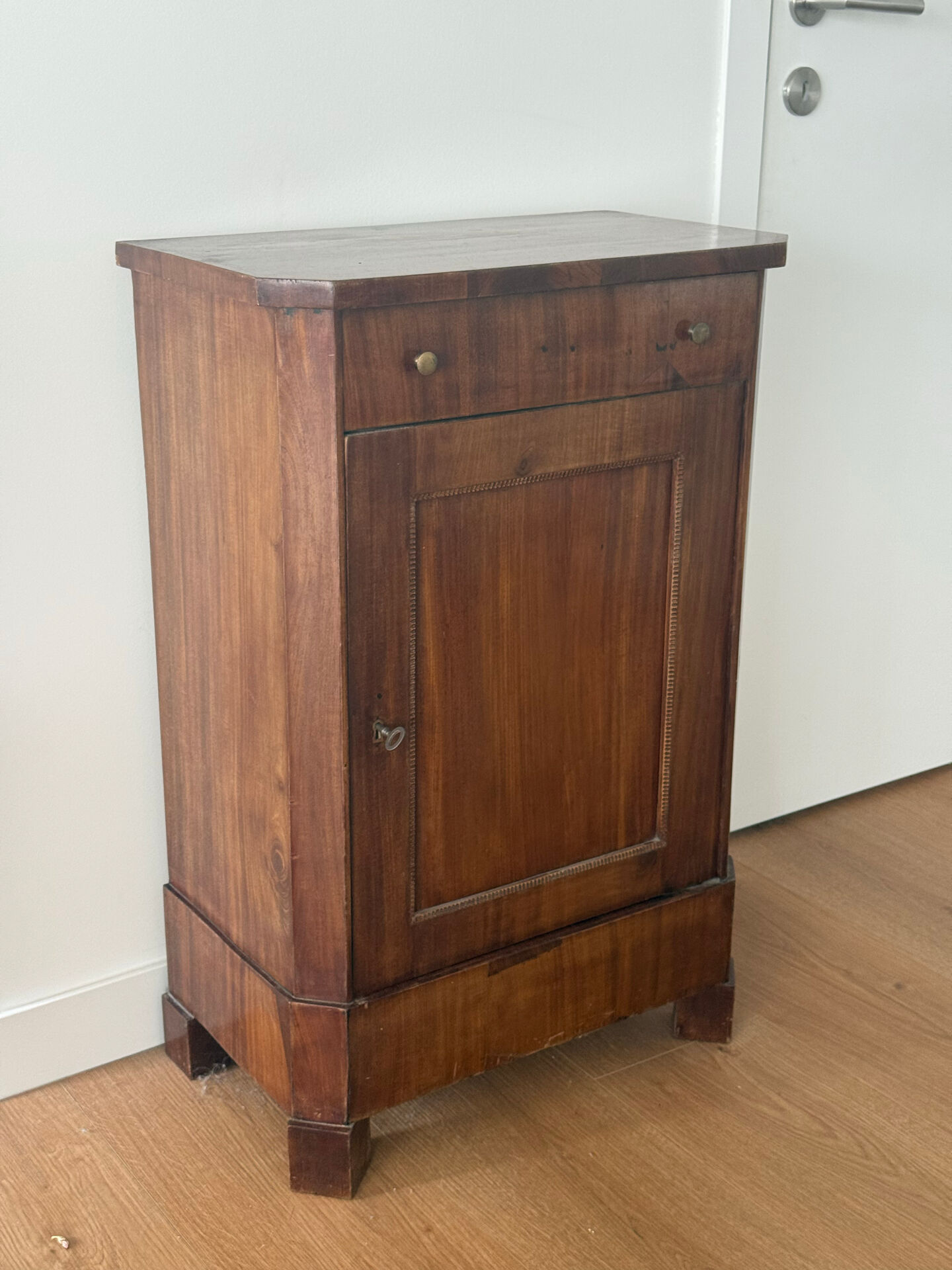 Antique 19th Century French Empire Cabinet — Solid Walnut with