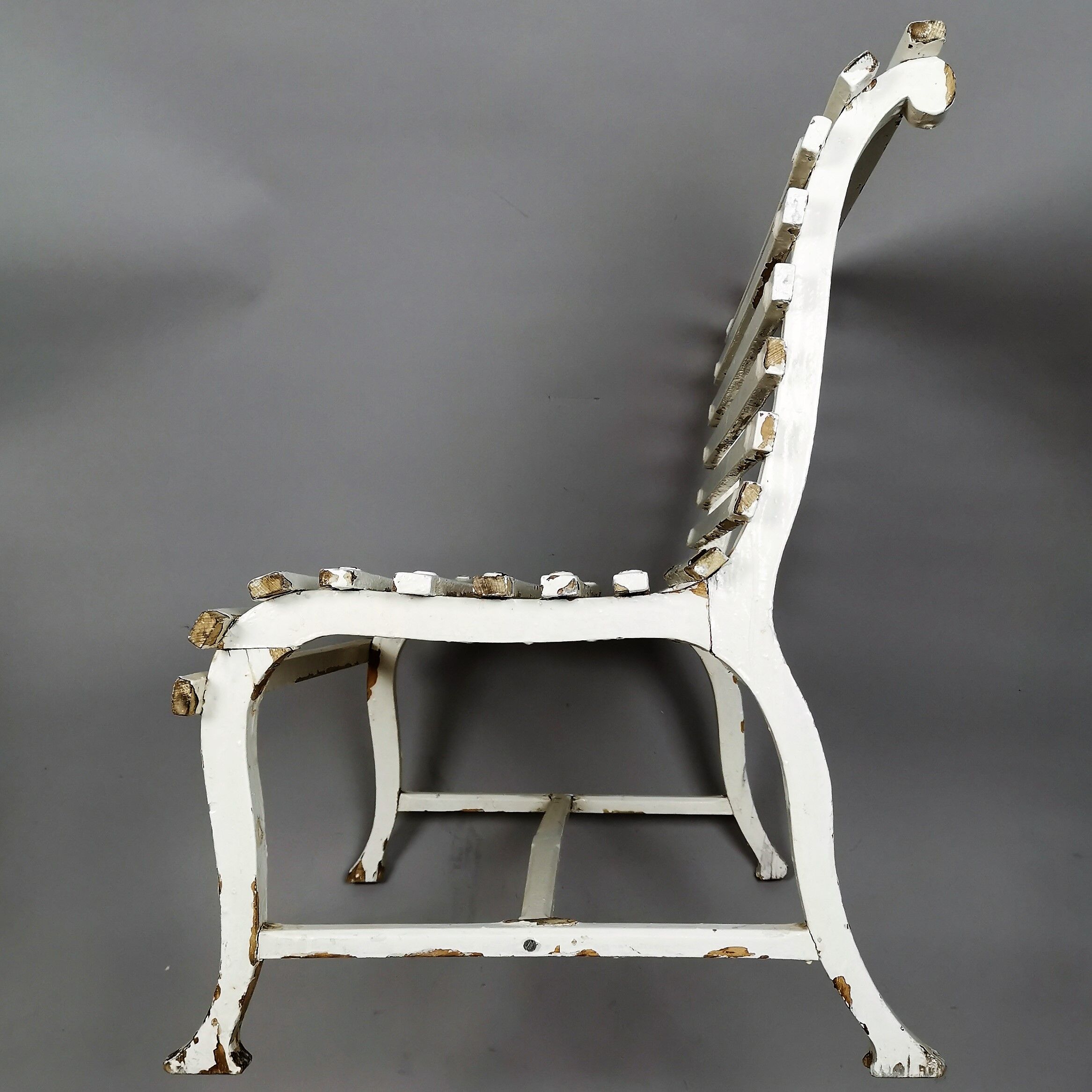 Small child bench painted wooden