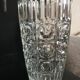 Old pressed glass vase 22 cm high