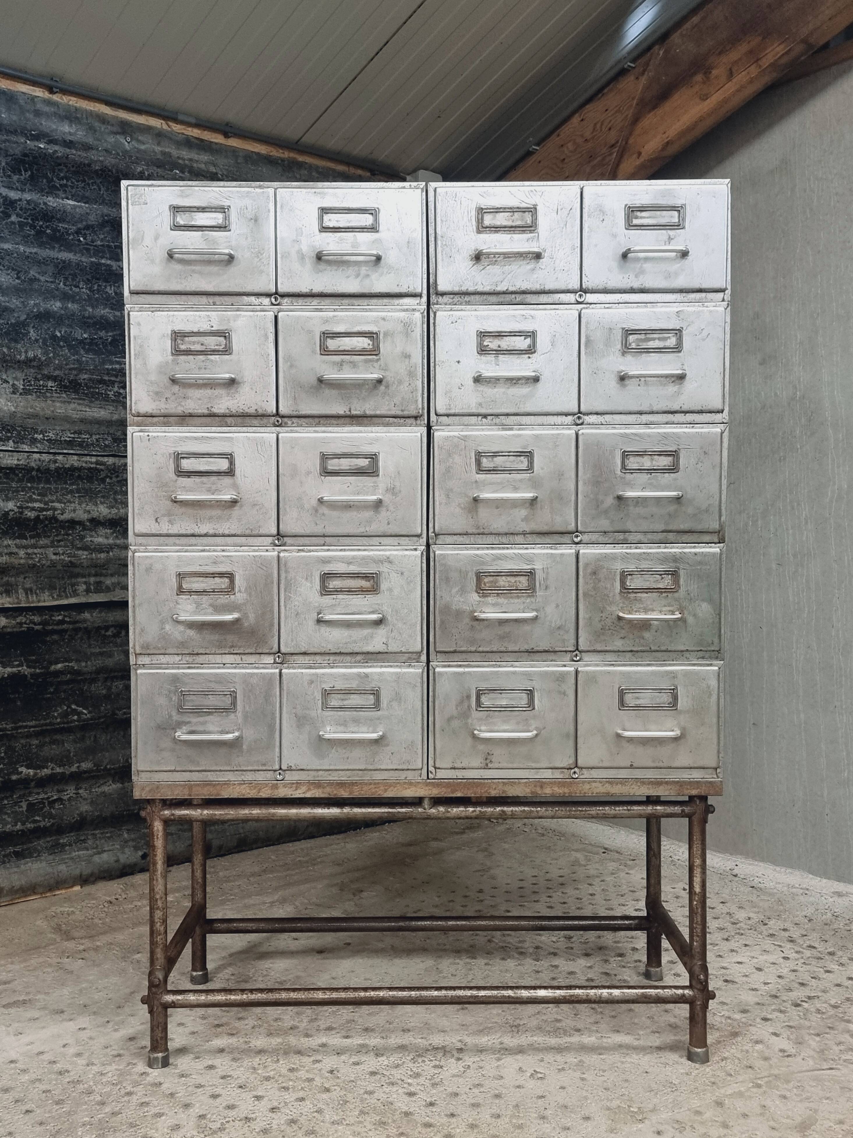 Industrial drawer cabinet filing cabinet hobby cabinet made of iron