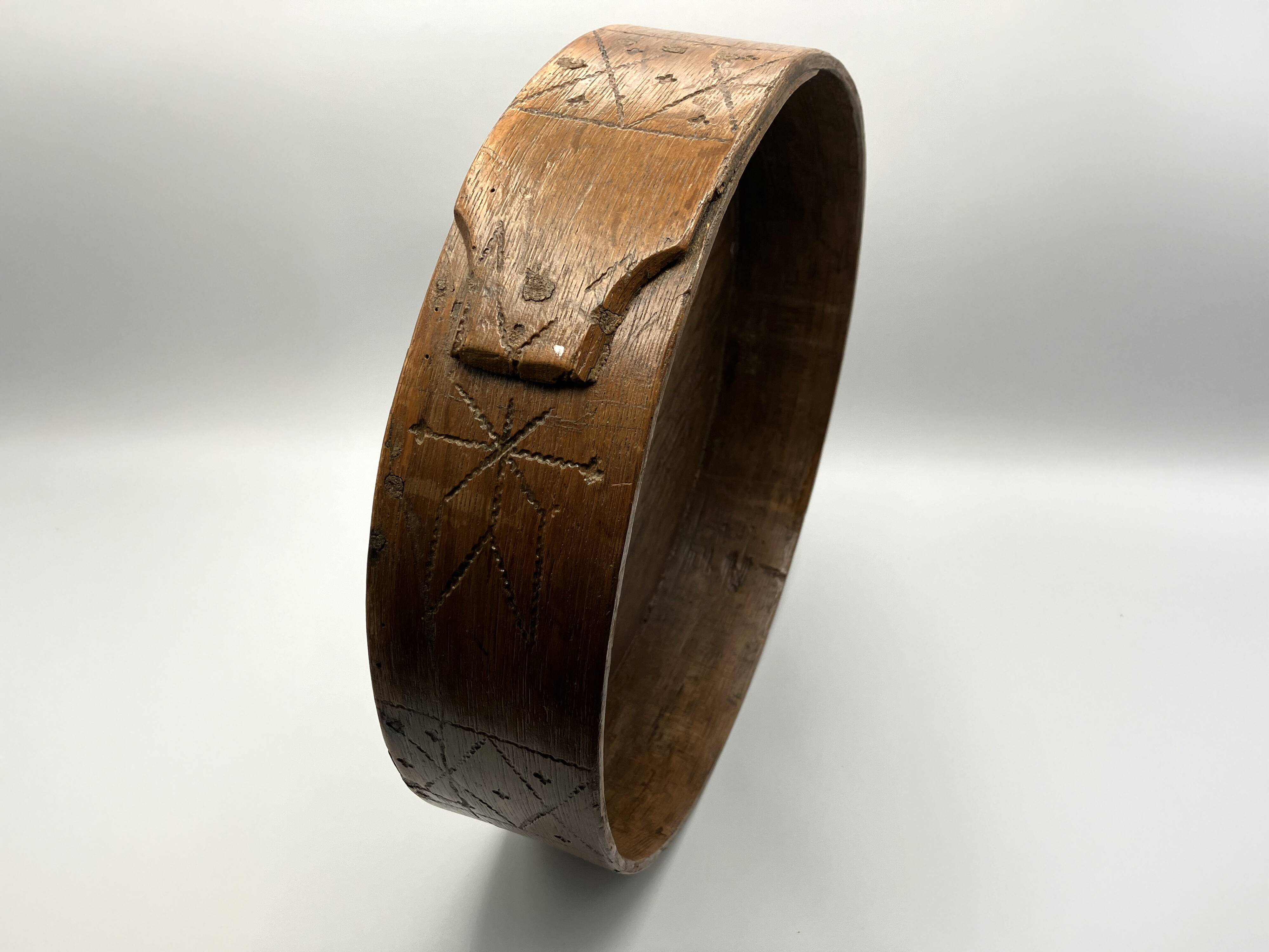 Antique Swedish Bentwood Box with Lid • Folk Art