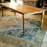 Solid oak farmhouse table