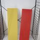 Tomado shelf in coloured metal floor shelves from 1958.